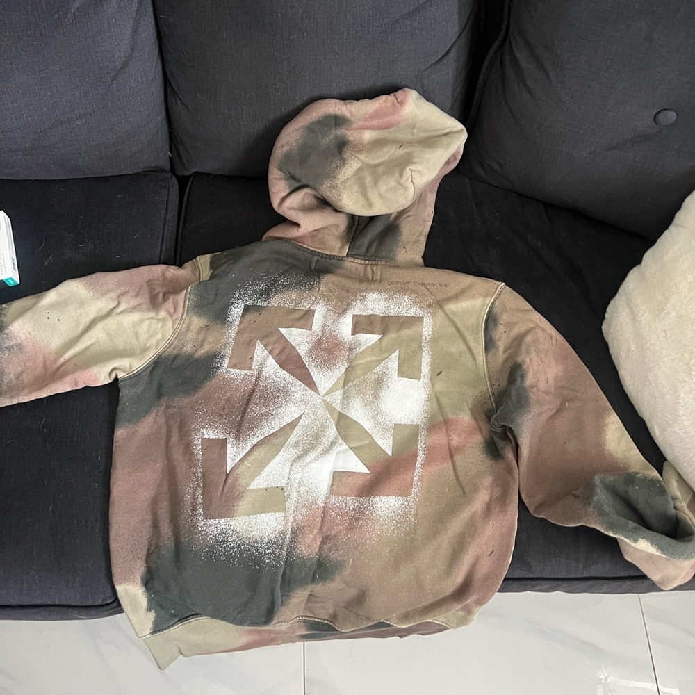 Off-White camouflage hoodie